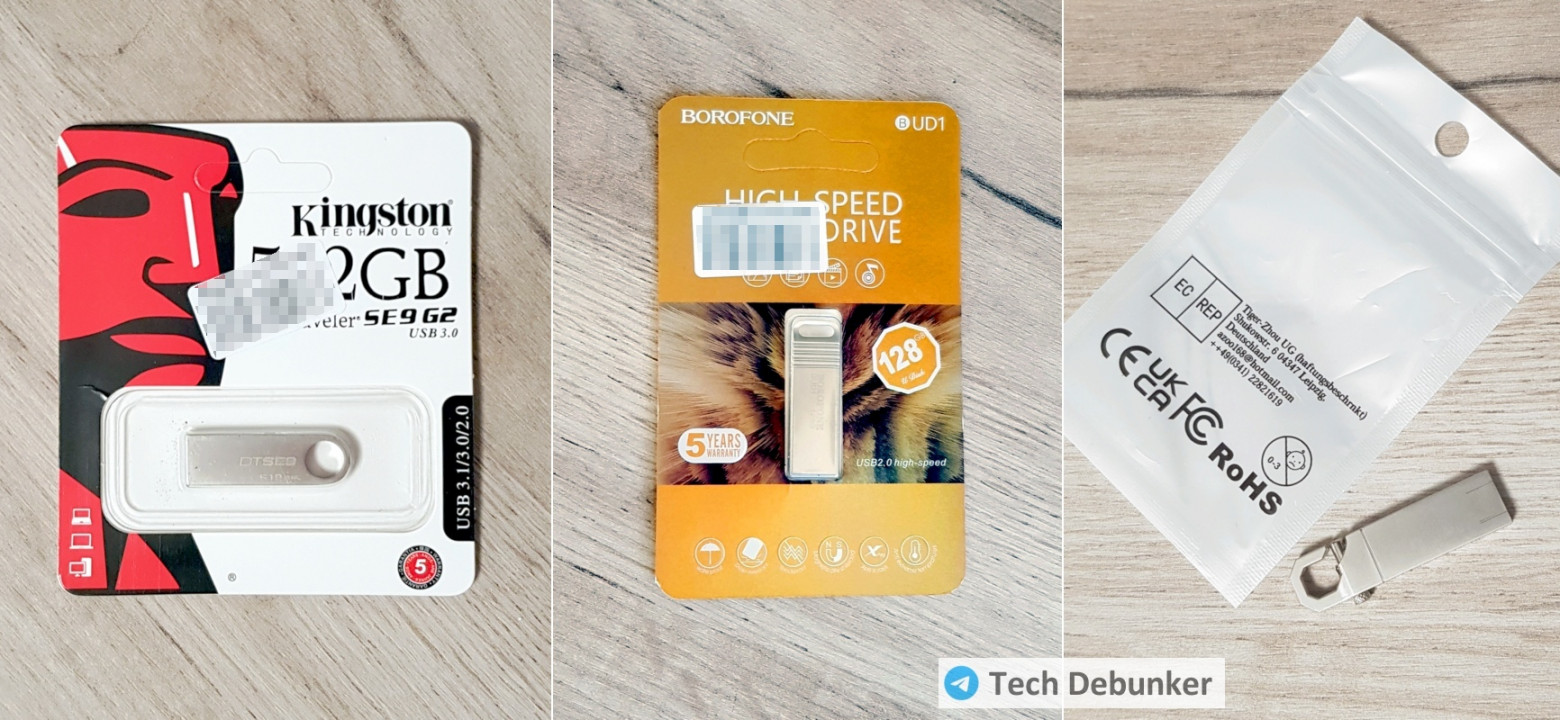 Fake USB drives