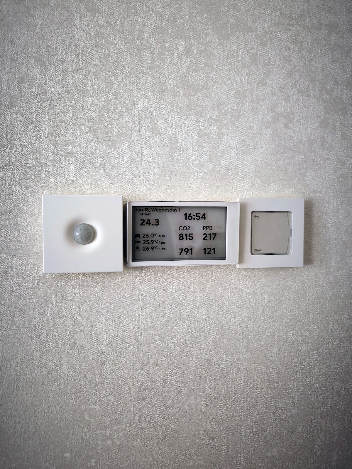 WB-MSW sensor in bedroom