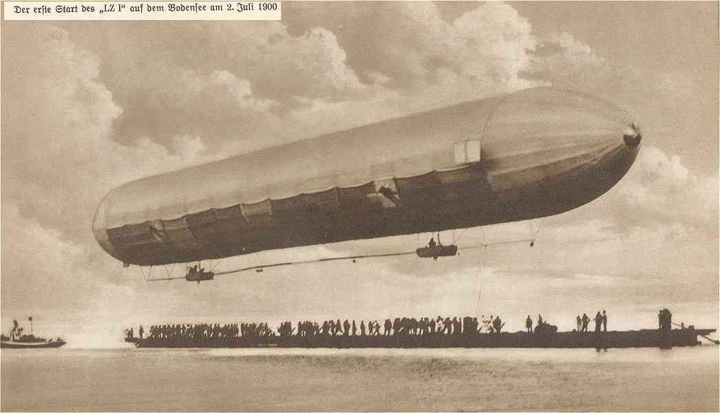 Первый взлёт LZ-1 2 июля 1900 года