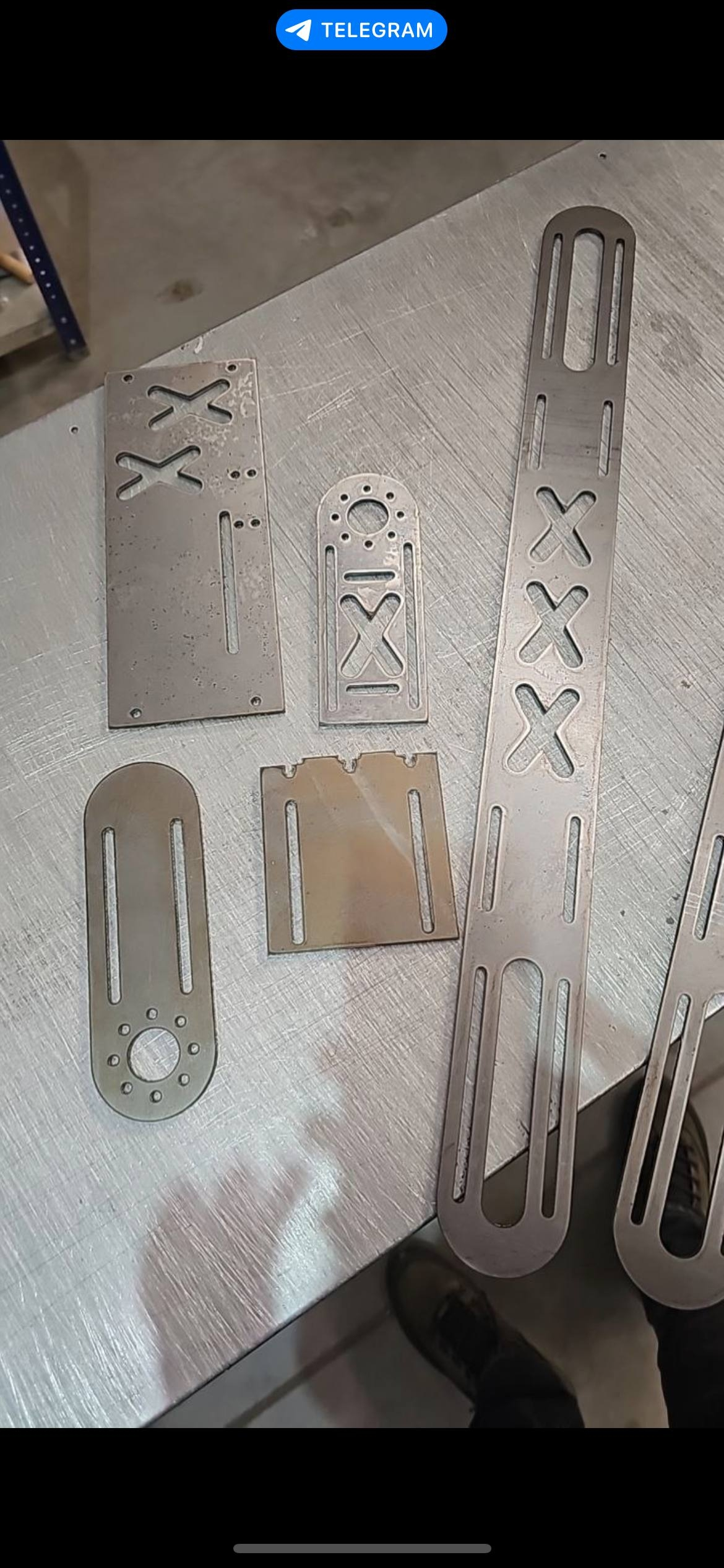 Steel parts for exoskeleton