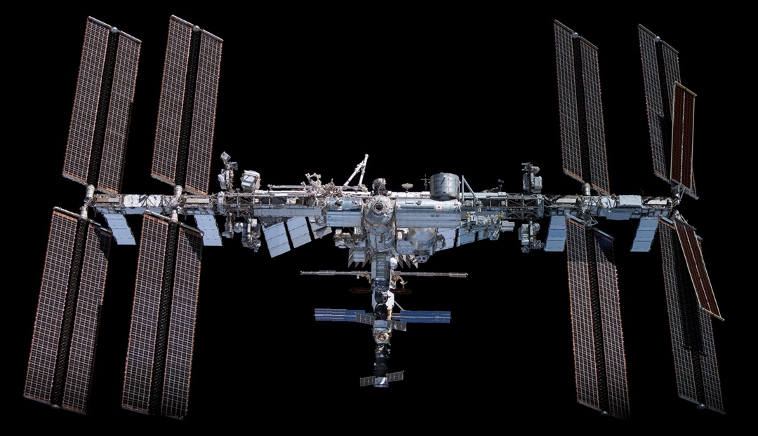 The International Space Station uses solar panels — and gets by just fine! Photo from NASA archives