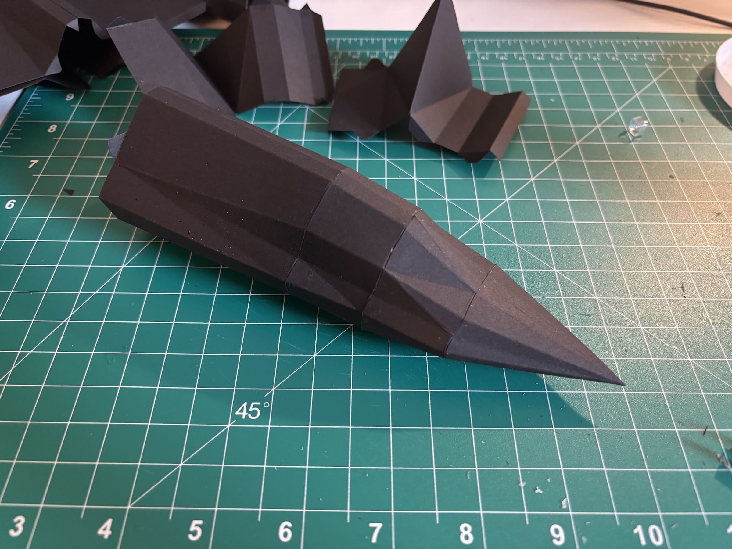 Finished model detail