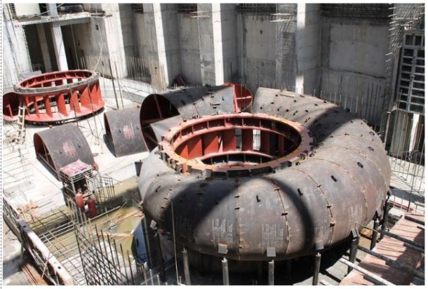 Spiral chamber during assembly