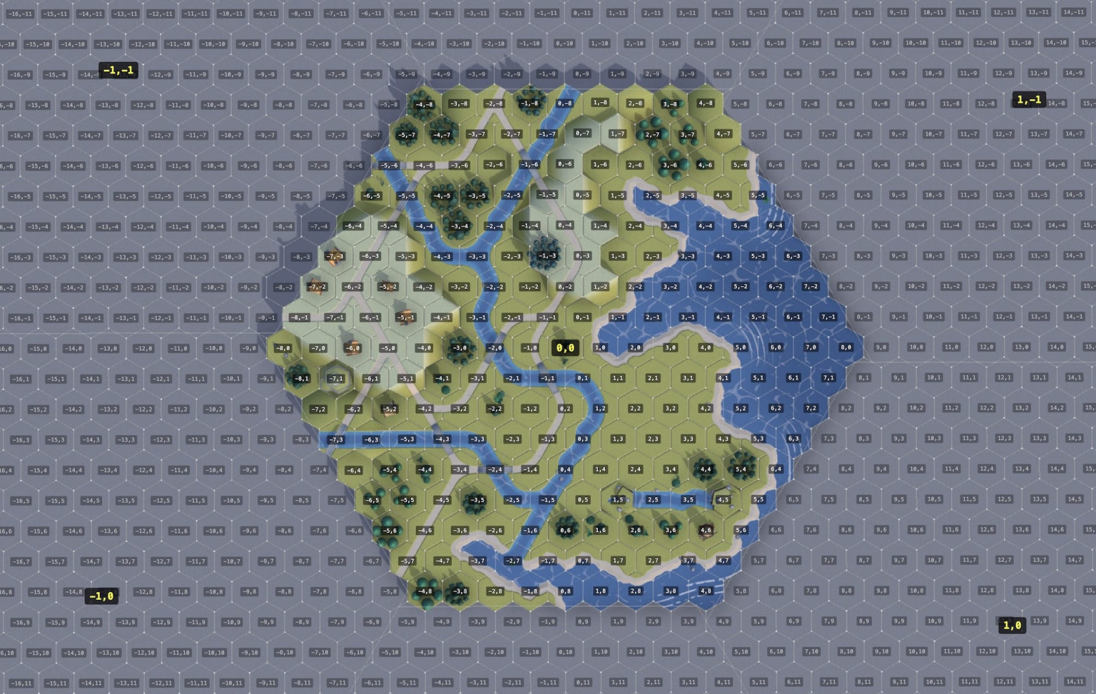 Hex coordinate system