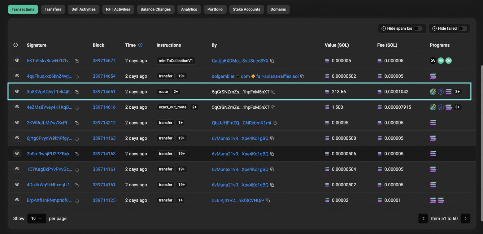 Anti-scam filter bypass