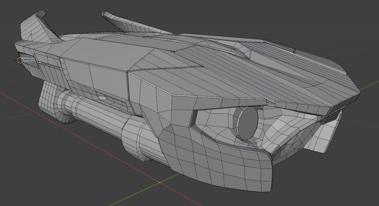 Completed robot front view