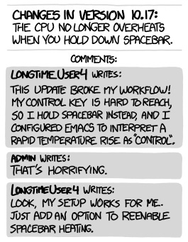 Zawinski's Law illustration