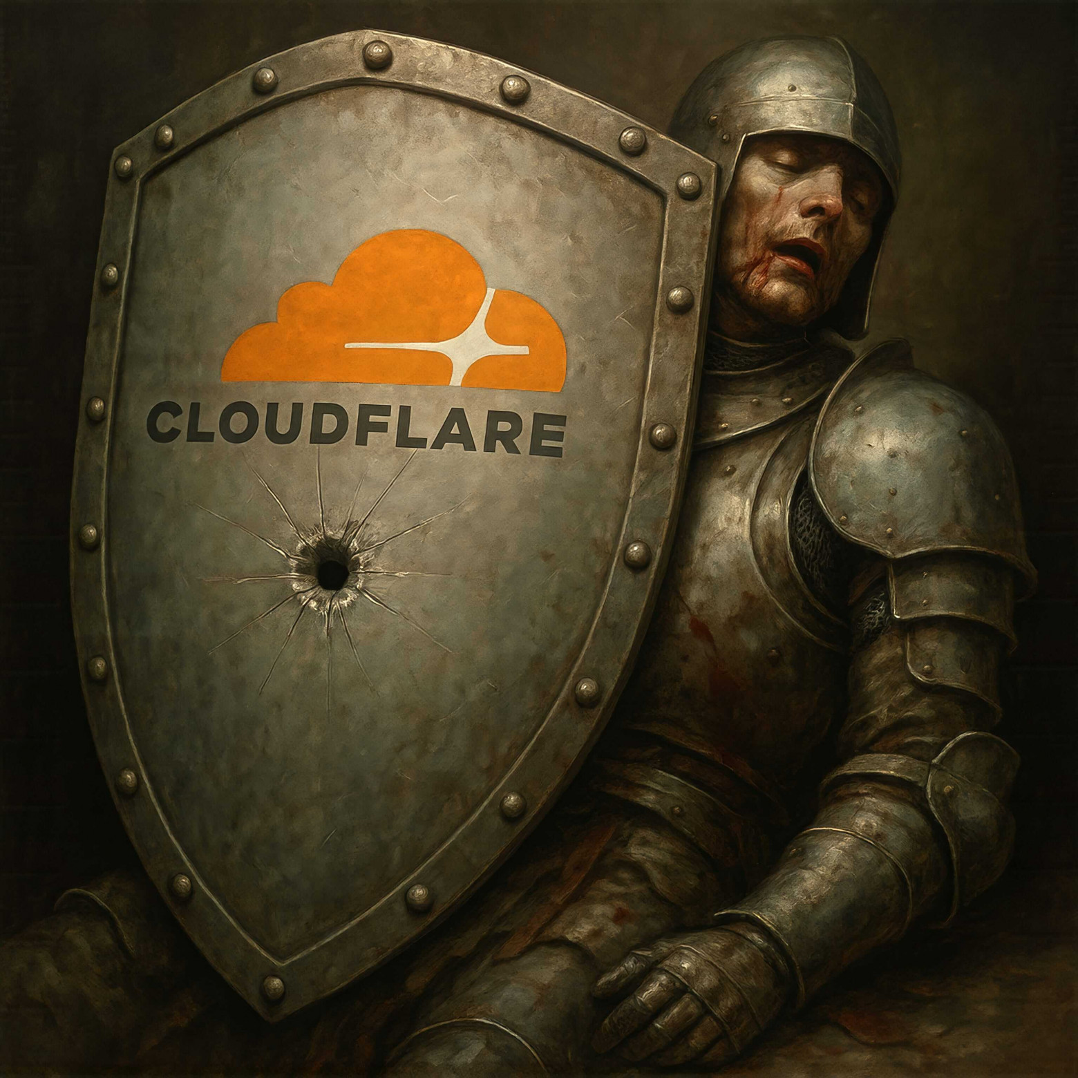 Cloudflare shield illustration