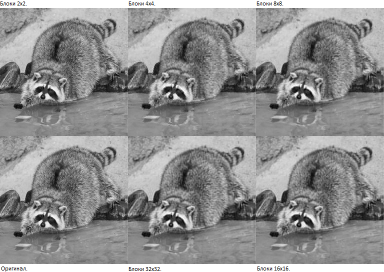 Zig-zag scan pattern