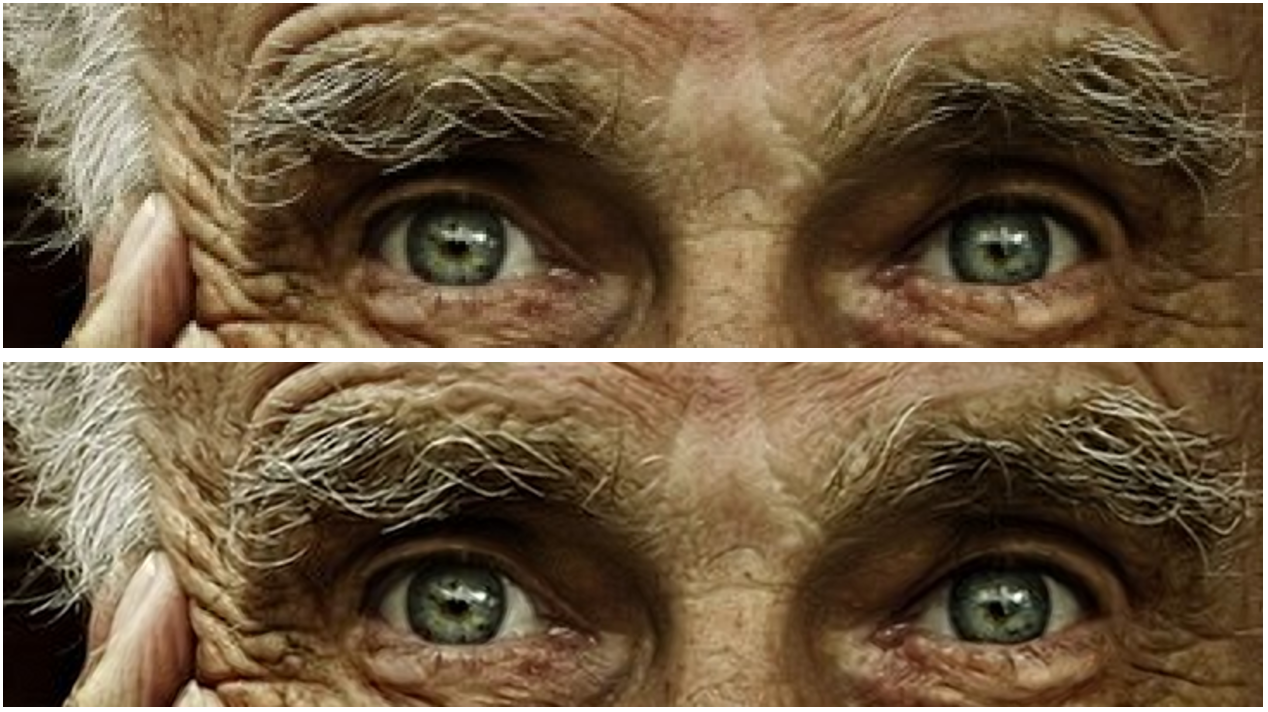 Text restoration example