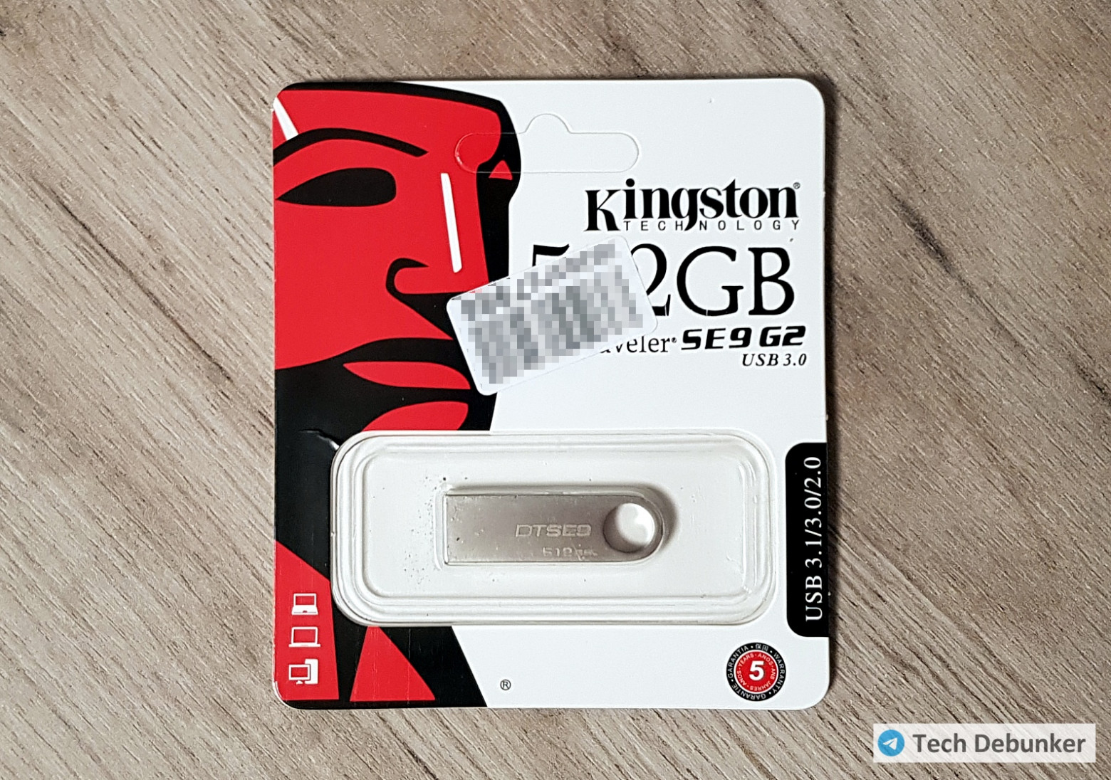 Fake Kingston packaging