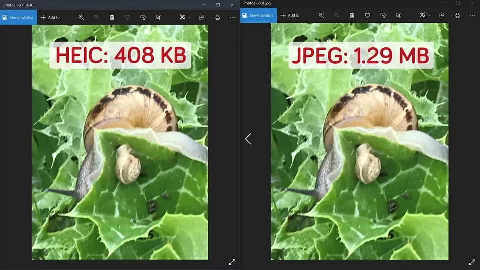 Compression comparison chart