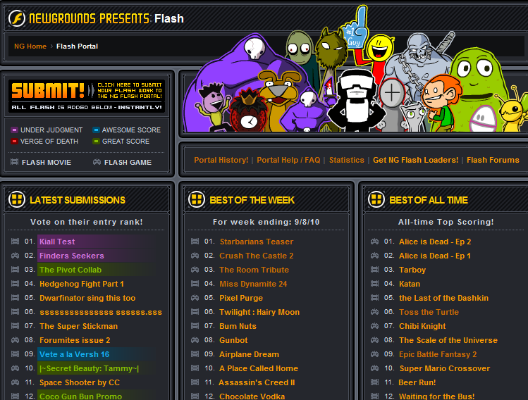 Newgrounds Flash Portal