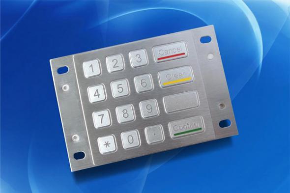 Skimmer keypad overlay example 1