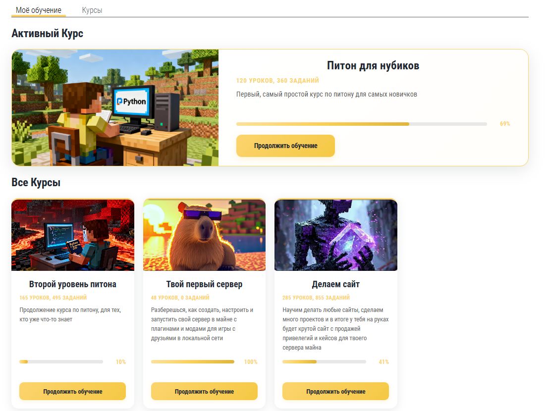 Python in Minecraft course interface showing problem and Minecraft window