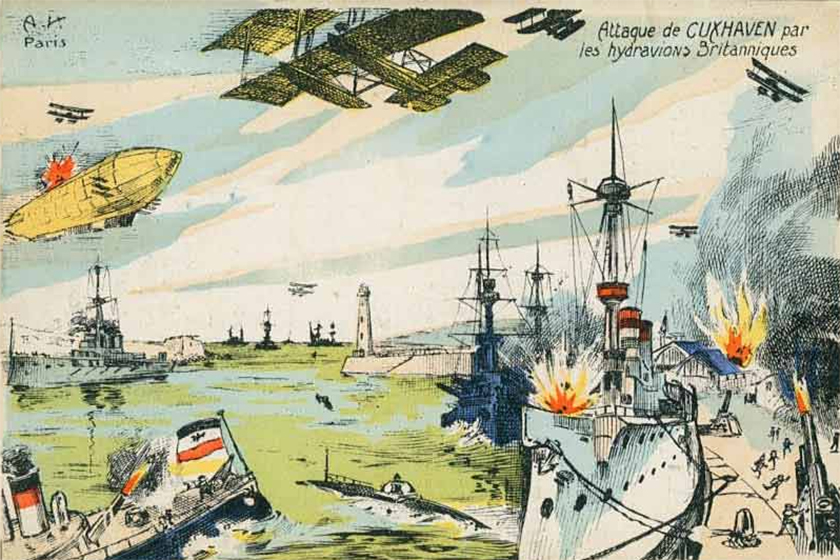 А так результаты рейда выглядели в военной пропаганде Антанты