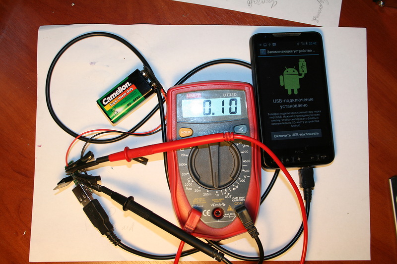 After half an hour: charging current dropped to 100 mA!