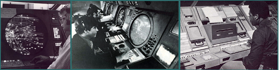 Air traffic control station in the US, second half of the 1970s