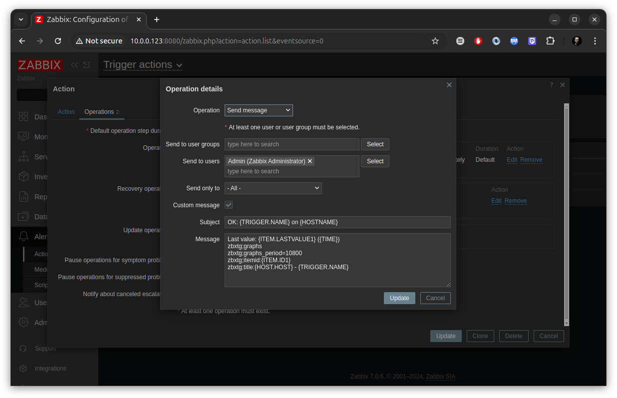 Illustration for Setting up alerts from Zabbix to Telegram