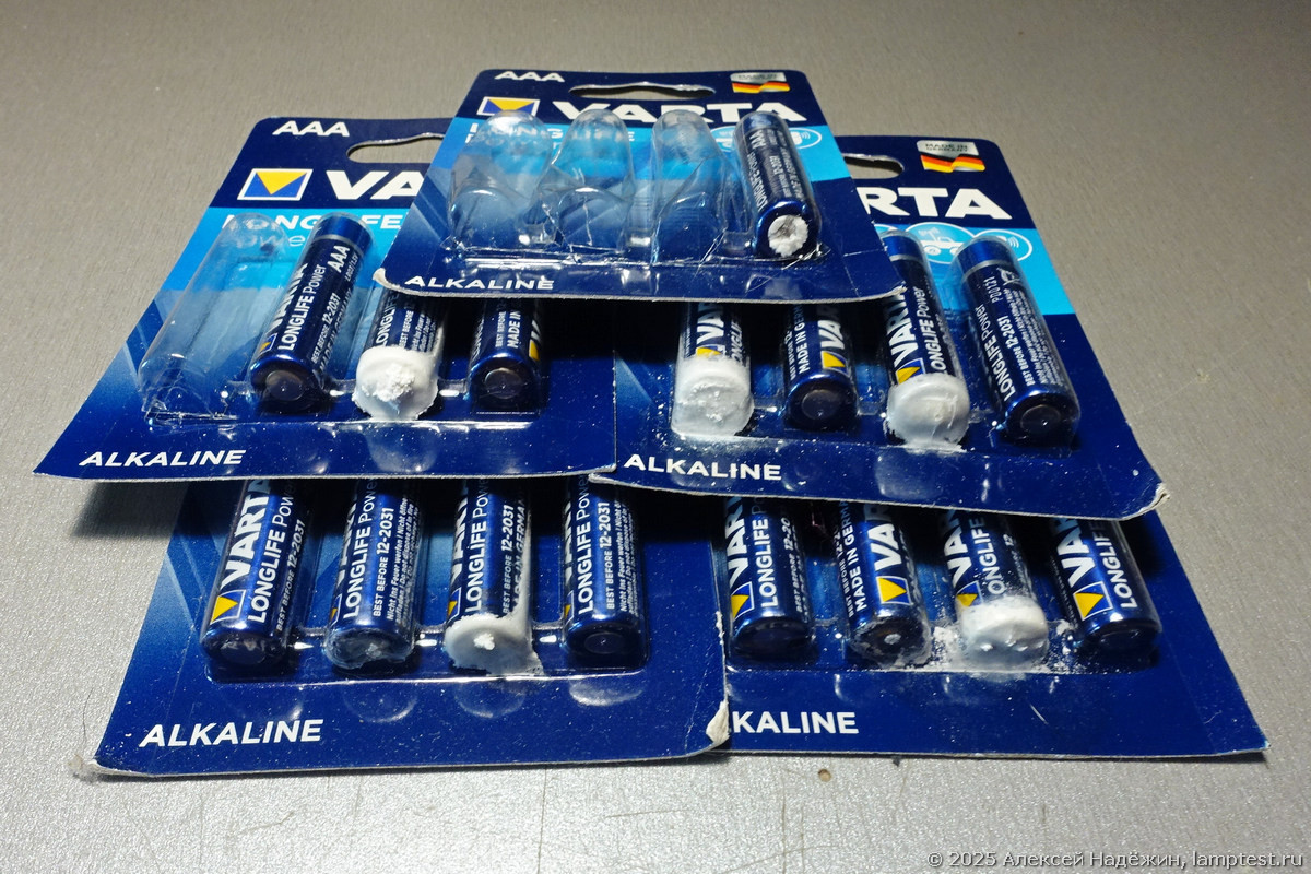 Degraded salt batteries