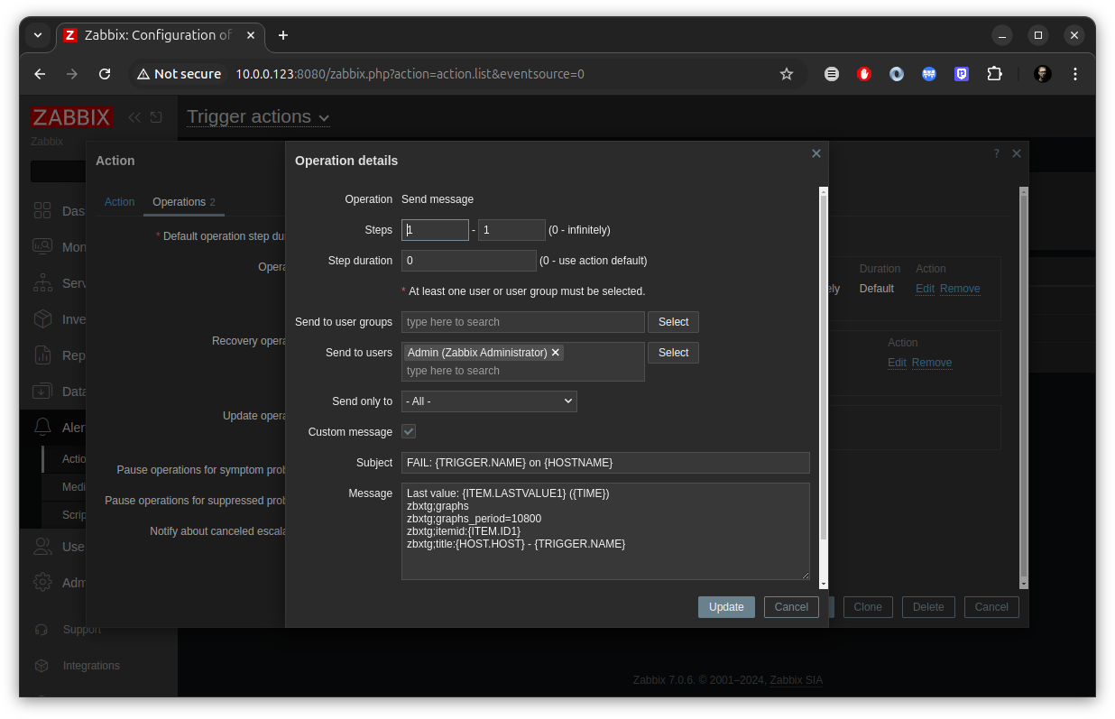 Illustration for Setting up alerts from Zabbix to Telegram