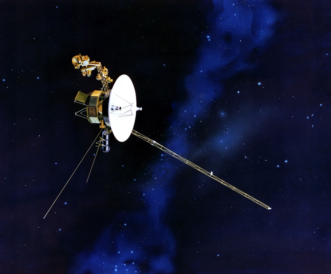 An image of the Voyager 1 probe from NASA. Or Voyager 2, whichever you prefer. They look identical
