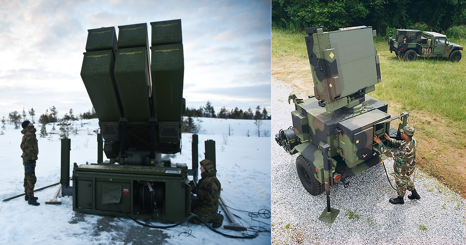 NASAMS SAM system (1997) using AIM-120 AMRAAM missiles (1991)