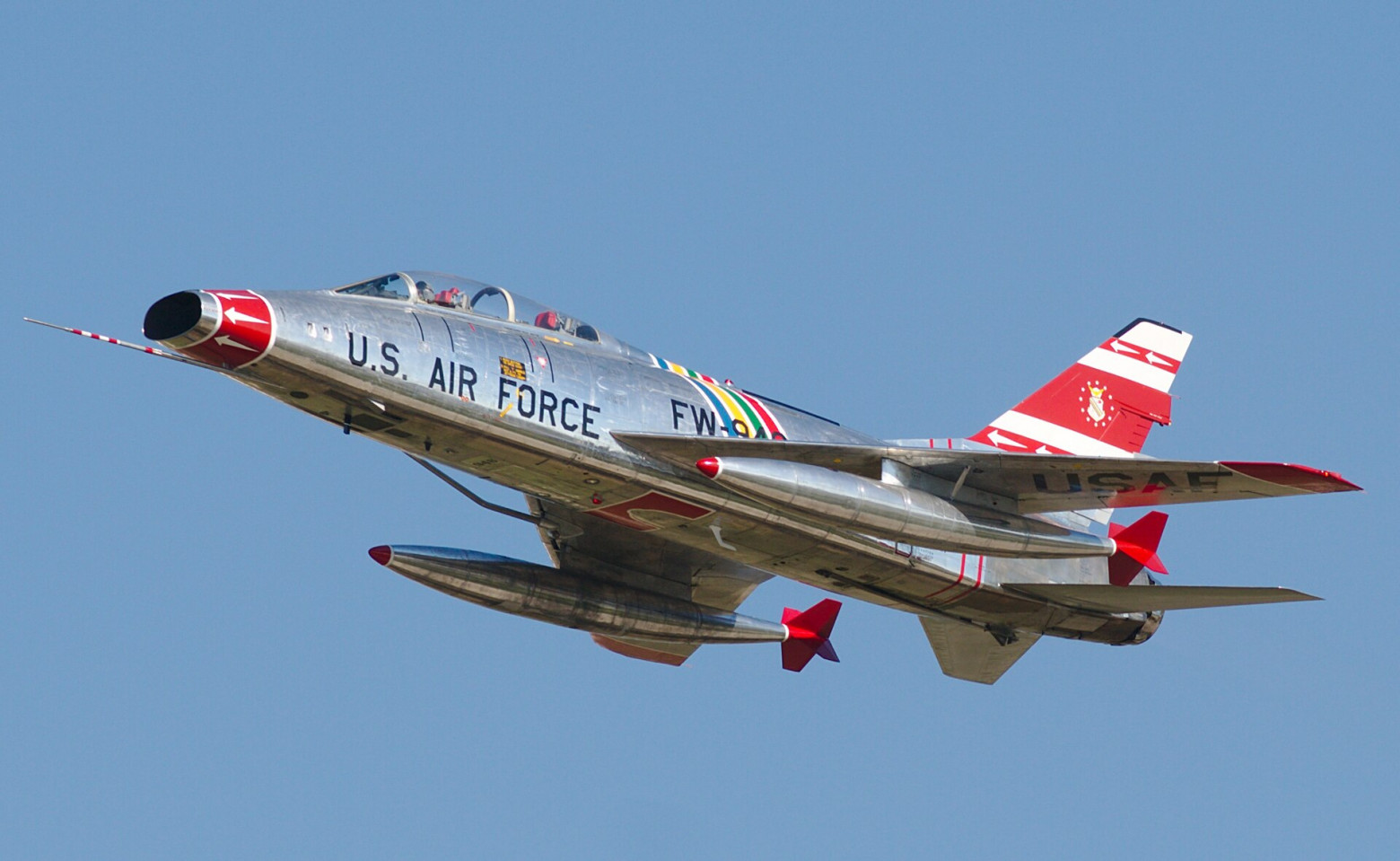 All four engines running