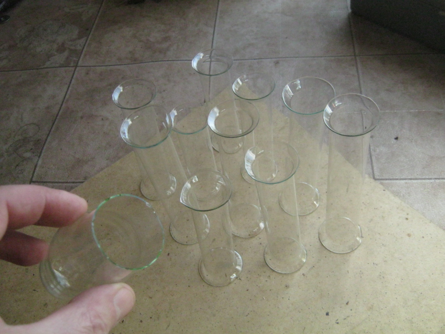 Assembled electrode with letters