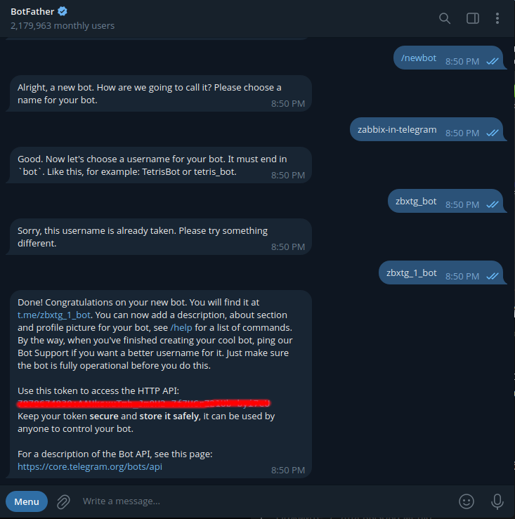 Illustration for Setting up alerts from Zabbix to Telegram