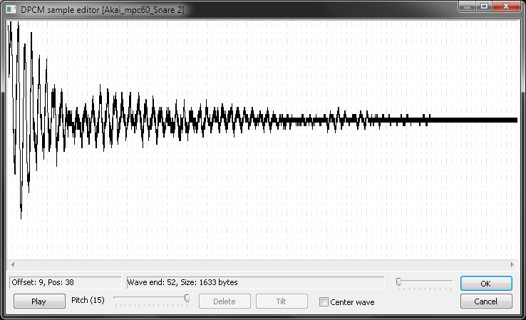 DPCM sample in FamiTracker