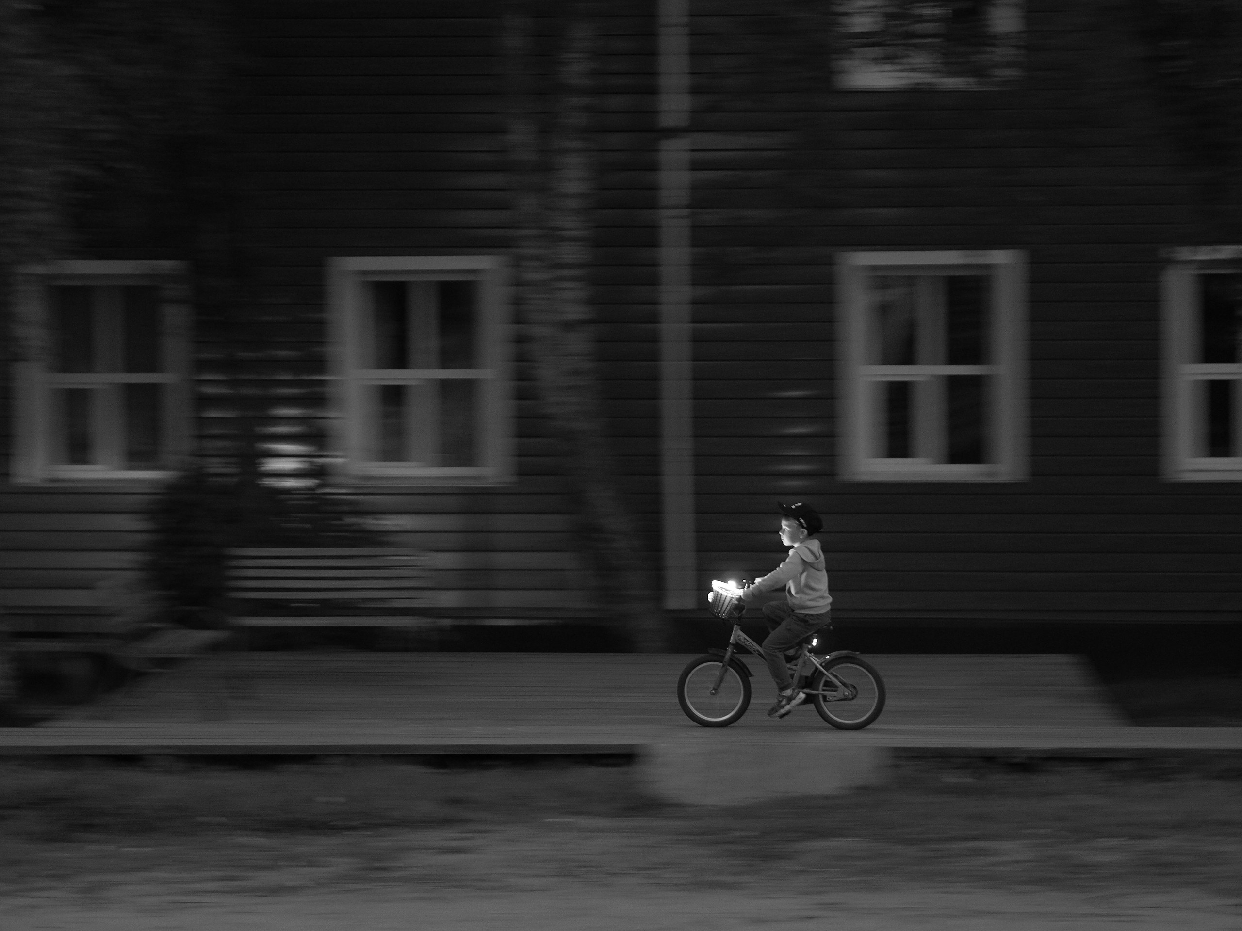 Boy on a bicycle