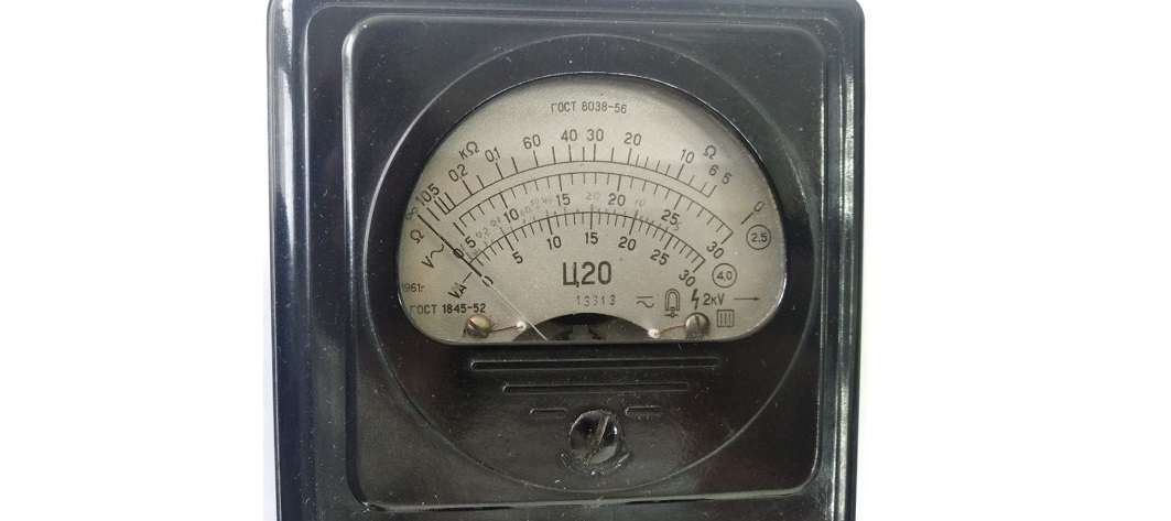 M494 microammeter detail