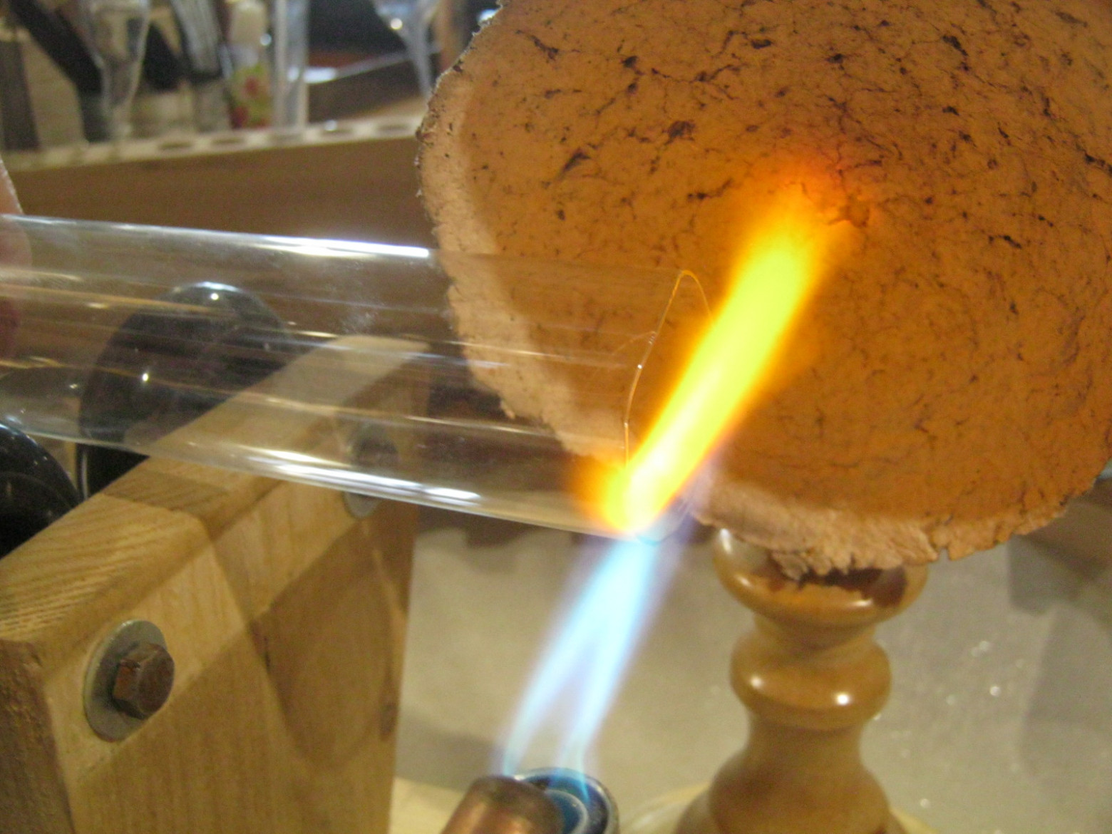 Glass tube blanks from fluorescent lamps