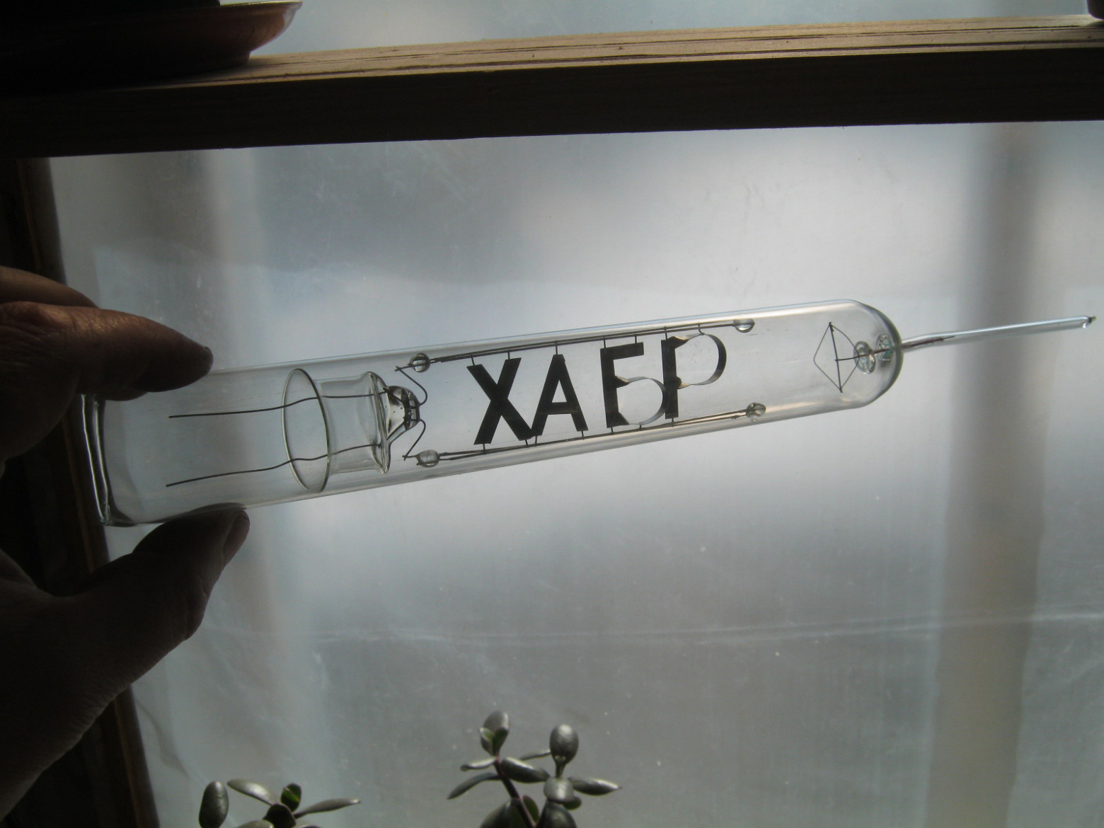 Close-up of glowing letters