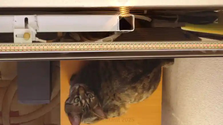 Nuclear Backlight for a Mechanical Video Wall