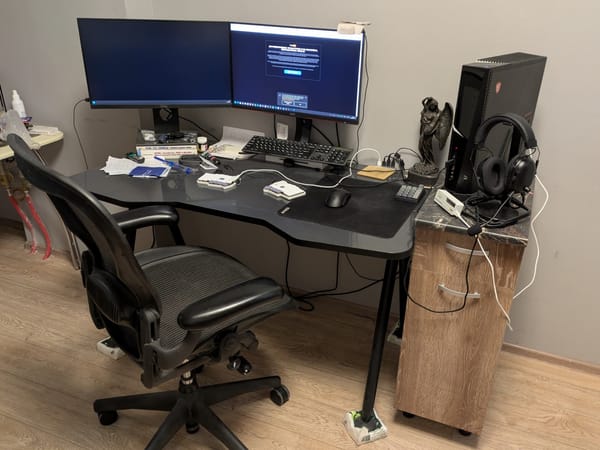 A Remote IT Worker's Custom Desk
