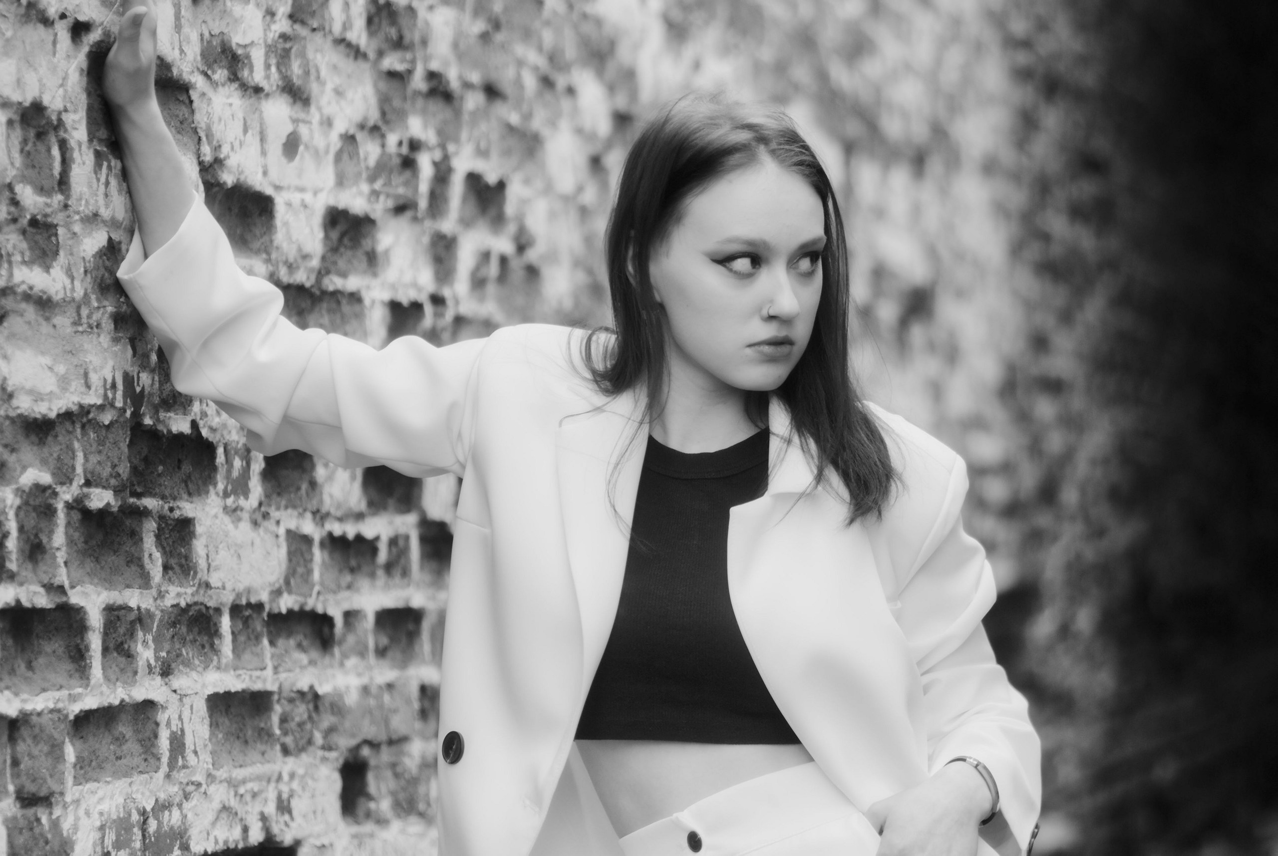 Poor lighting example corrected by B&W