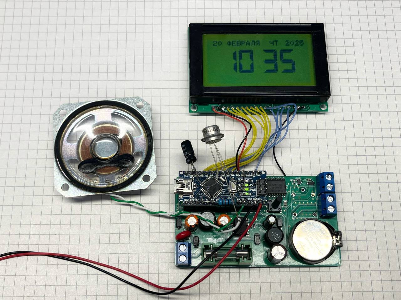 Amplifier based on MP38 transistor