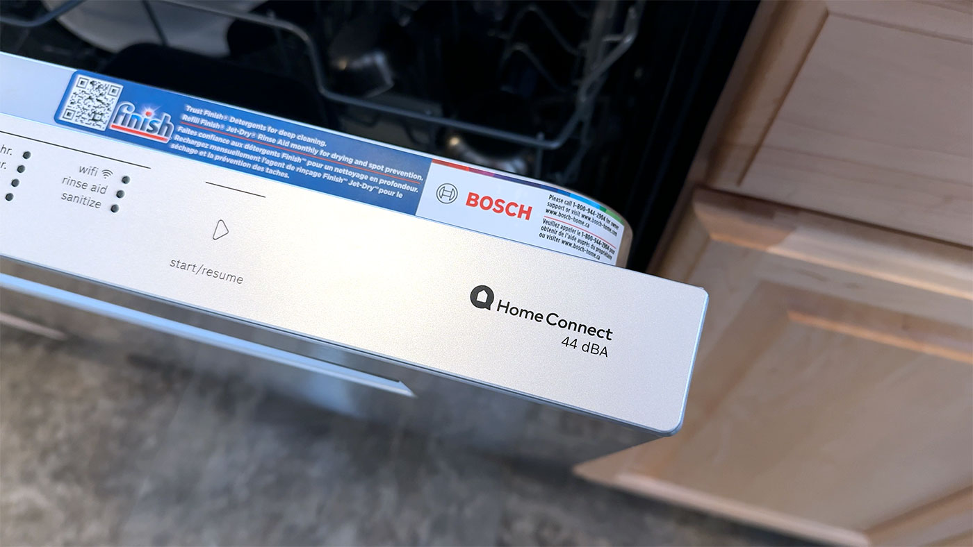 Bosch dishwasher touchscreen controls