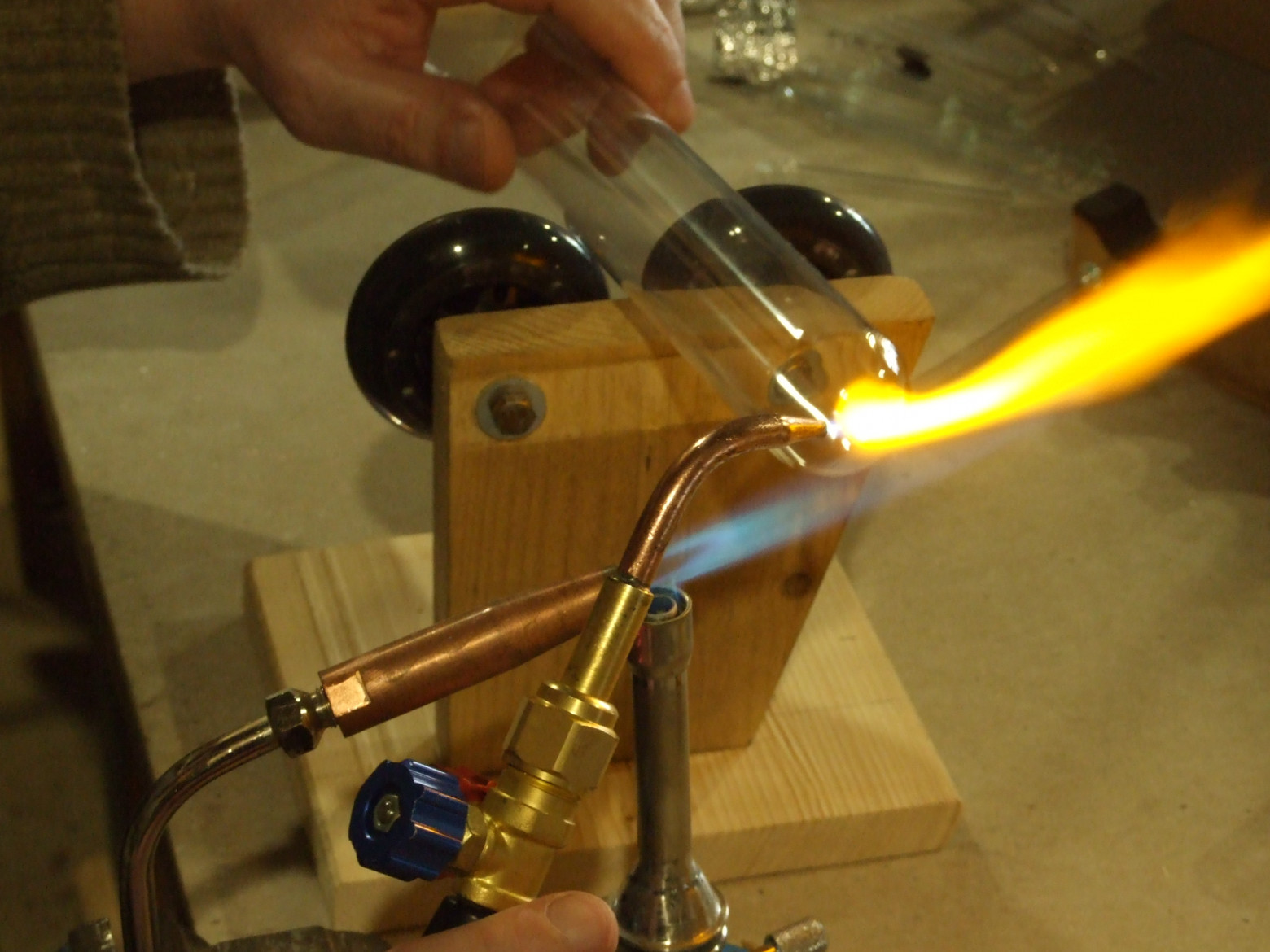 Completed glass envelope